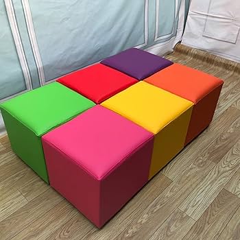 Amazon.co.jp: THLD ロースツール 椅子 キューブ ローズレッド